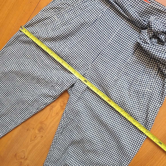 Cartonnier by Anthropologie Tie Waist Gingham Linen Blend Trouser - Picture 12 of 16